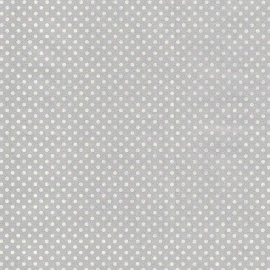 Silver and White Polka Dot Italian Paper ~ Tassotti ~ Reversible Print